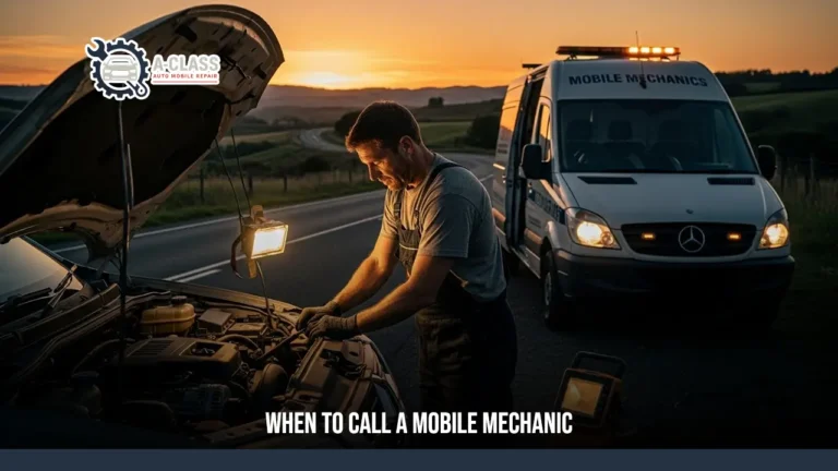 When to Call a Mobile Mechanic
