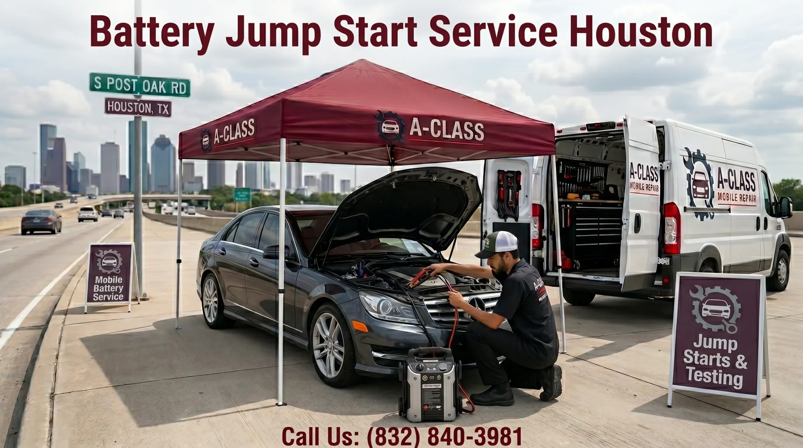Best Battery Jump Start Service in Houston Texas