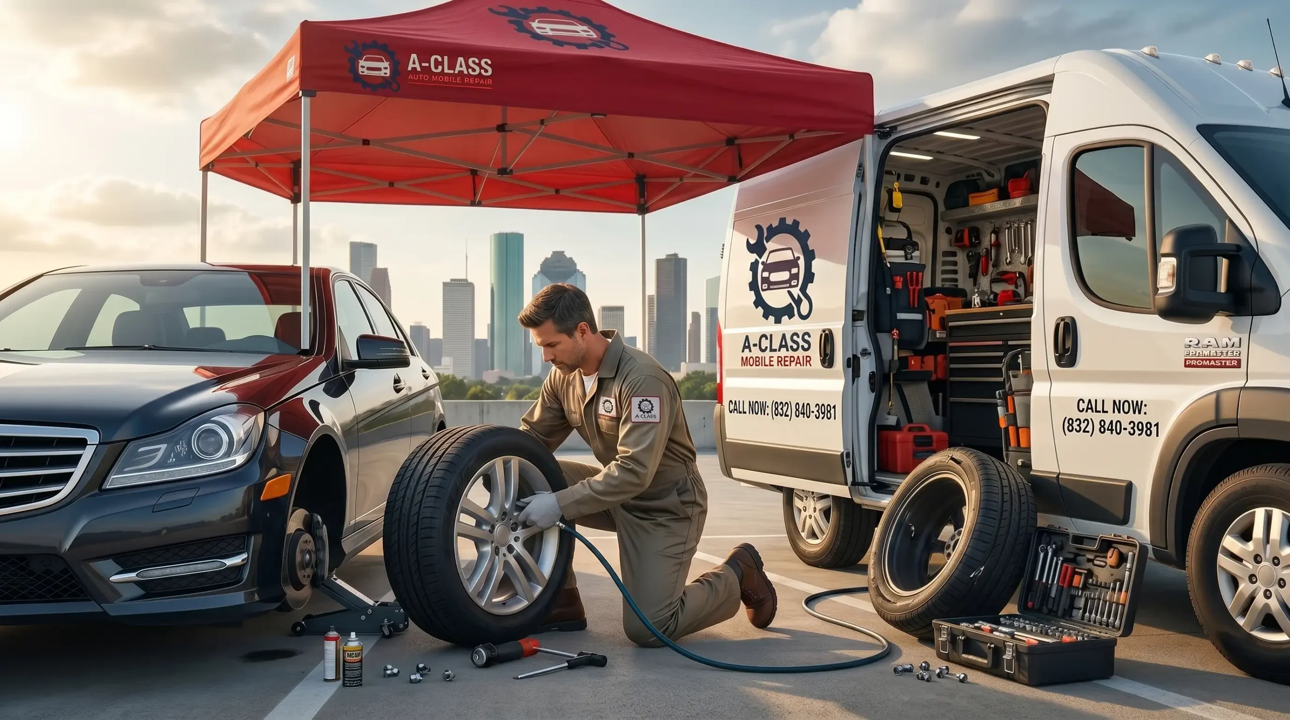 flat tire repair houston 02